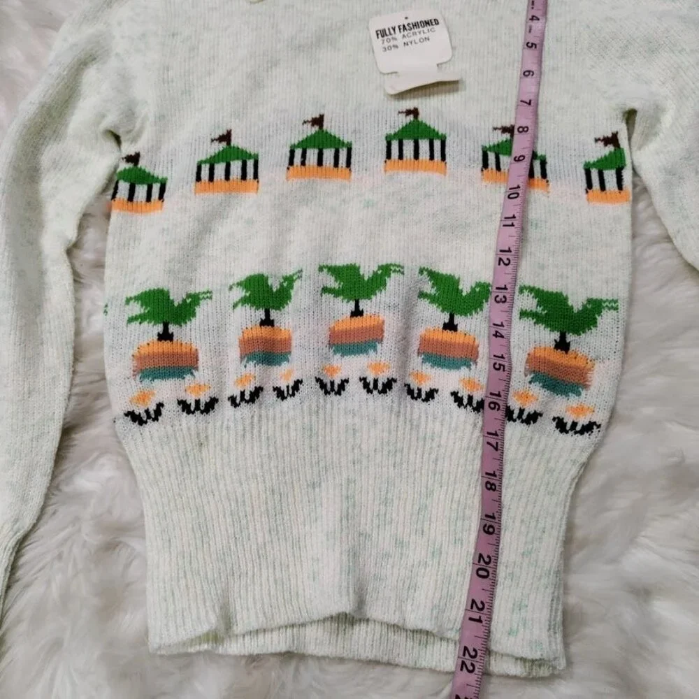 Vintage Majestic Knitwear V Neck Sweater M - Picture 9 of 13